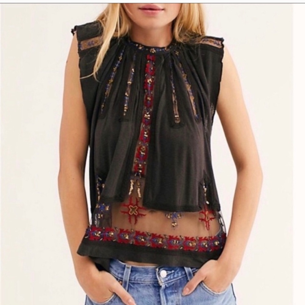 EUC Free People Morocco Tank Top